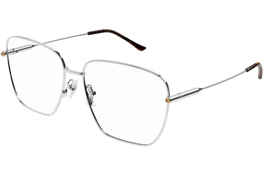 Brýle Gucci GG1414O 002 Squared Stříbrné