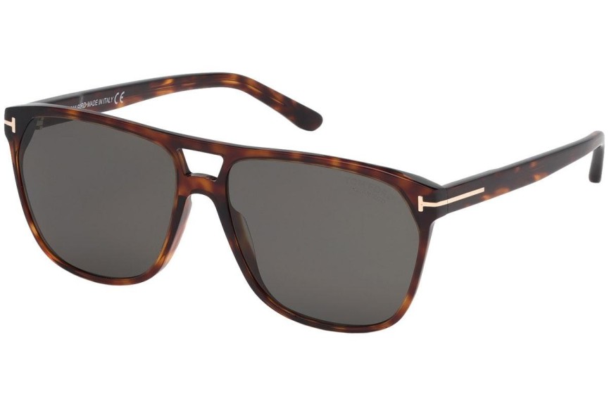 Sluneční brýle Tom Ford Shelton FT0679 54D Polarized Squared Havana