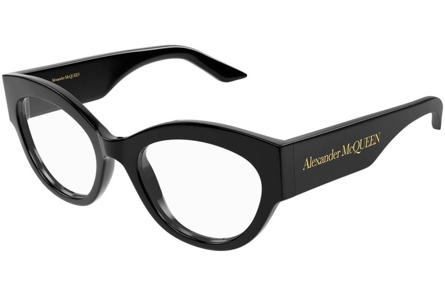 Brýle Alexander McQueen AM0435O 001 Cat Eye Černé