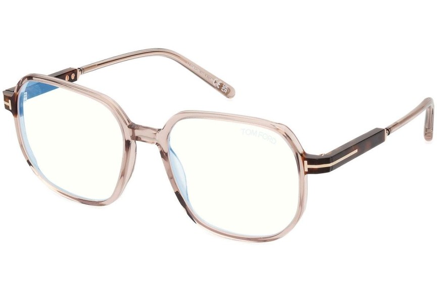 Brýle Tom Ford FT5911-B 045 Squared Hnědé