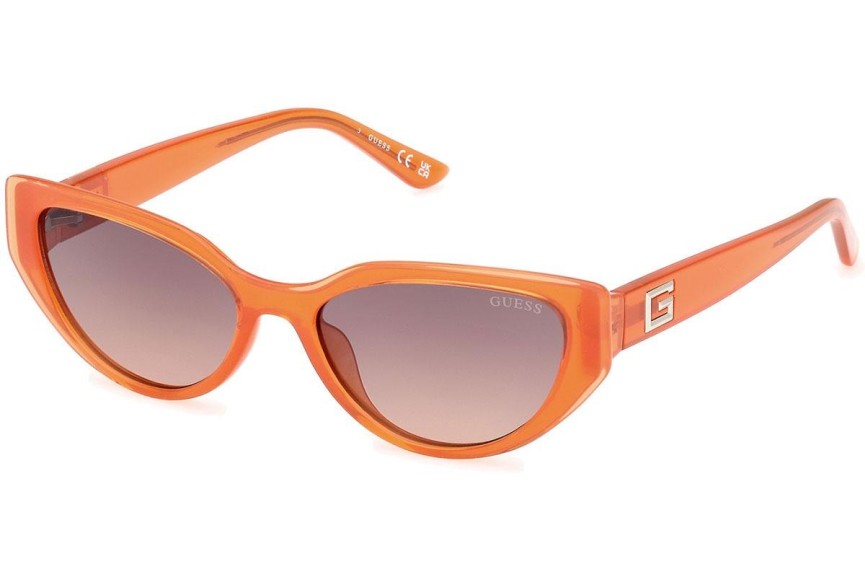 Sluneční brýle Guess GU7910 44F Cat Eye Oranžové