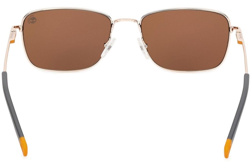 Sluneční brýle Timberland TB9338 32H Polarized Obdélníkové Zlaté