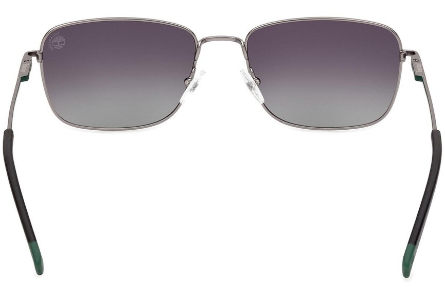 Sluneční brýle Timberland TB9338 09D Polarized Obdélníkové Šedé