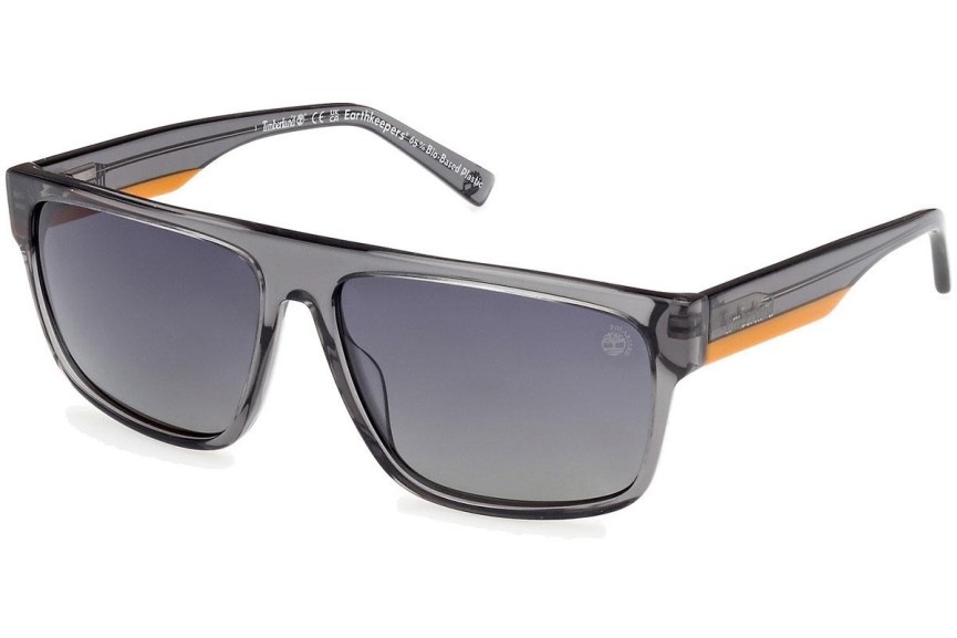 Sluneční brýle Timberland TB9342 20D Polarized Obdélníkové Šedé