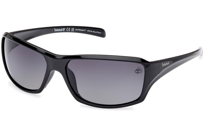 Sluneční brýle Timberland TB9332 01D Polarized Squared Černé