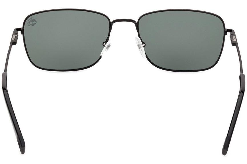 Sluneční brýle Timberland TB9338 02R Polarized Obdélníkové Černé