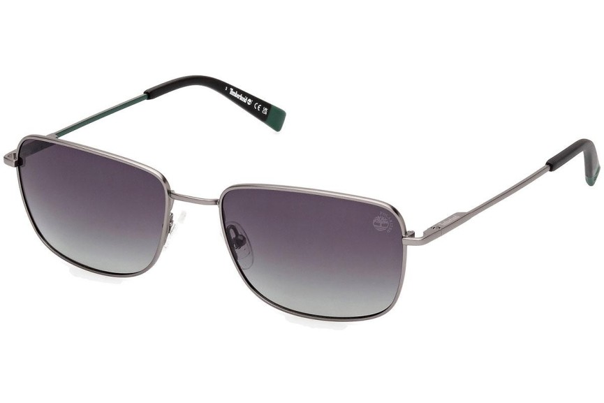 Sluneční brýle Timberland TB9338 09D Polarized Obdélníkové Šedé