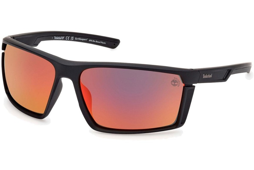 Sluneční brýle Timberland TB9333 02D Polarized Squared Černé