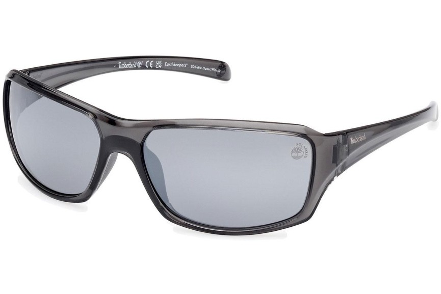 Sluneční brýle Timberland TB9332 20D Polarized Squared Šedé