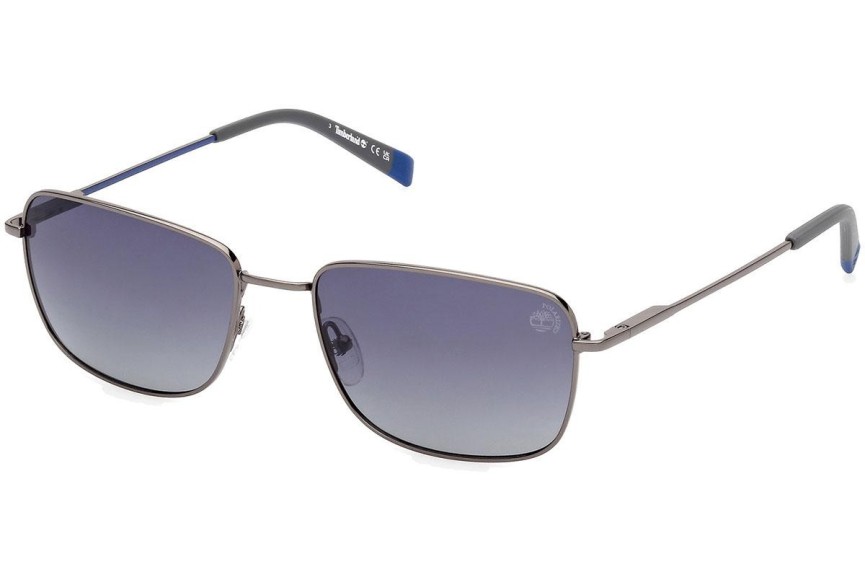 Sluneční brýle Timberland TB9338 08D Polarized Obdélníkové Šedé