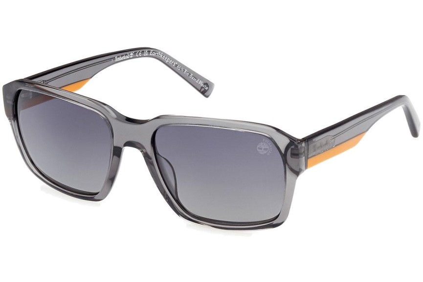 Sluneční brýle Timberland TB9343 20D Polarized Squared Šedé