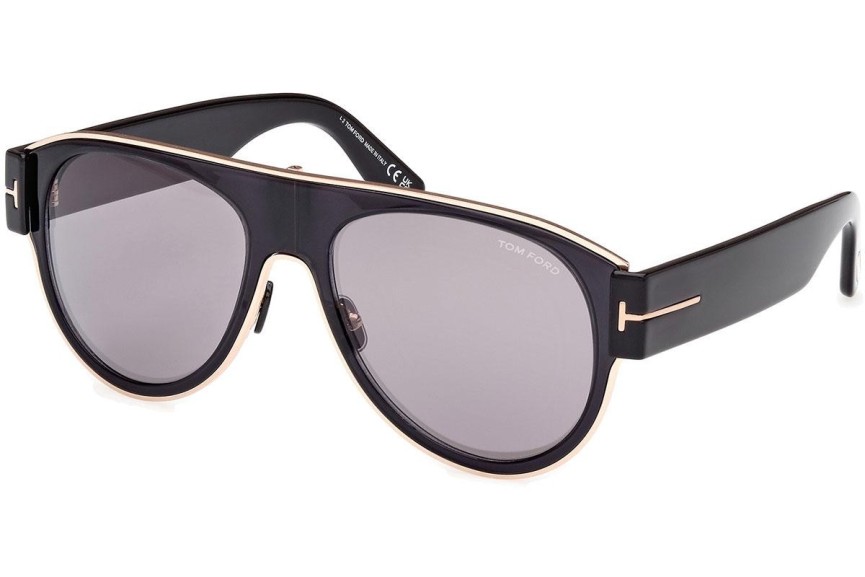 Sluneční brýle Tom Ford Lyle-02 FT1074 01C Pilot Černé