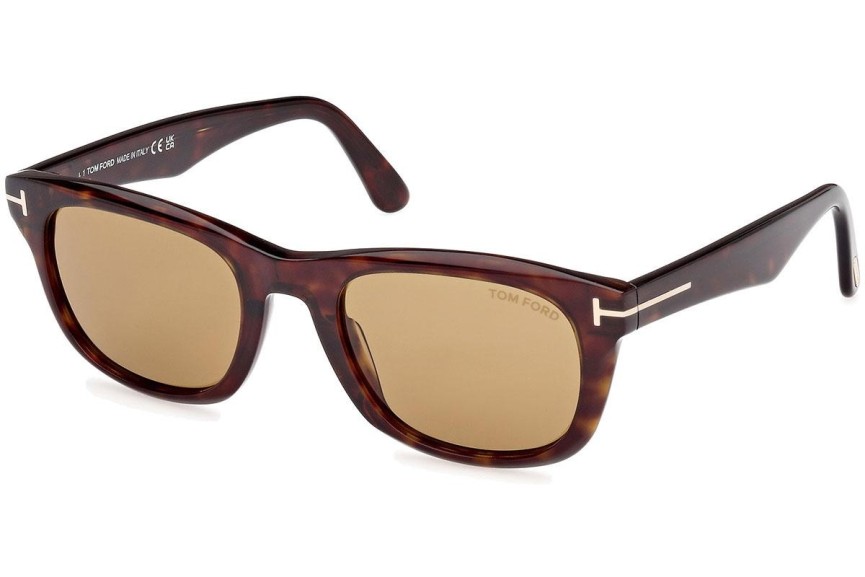 Sluneční brýle Tom Ford Kendel FT1076 52E Squared Havana