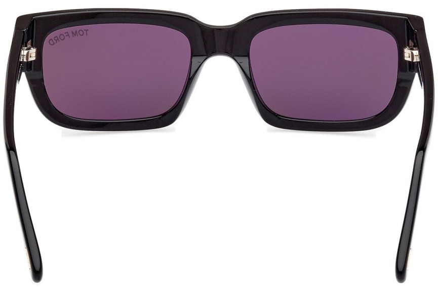 Sluneční brýle Tom Ford Ezra FT1075 01A Obdélníkové Černé