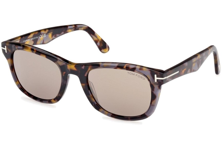 Sluneční brýle Tom Ford Kendel FT1076 55L Squared Havana