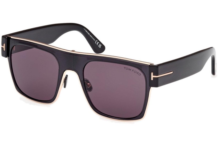 Sluneční brýle Tom Ford Edwin FT1073 01A Squared Černé