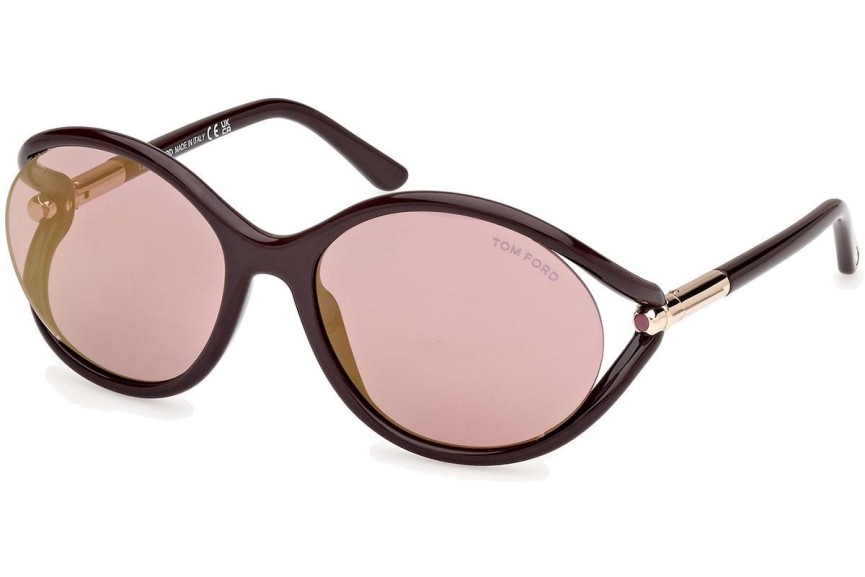 Sluneční brýle Tom Ford Melody FT1090 48Z Okrouhlé Hnědé