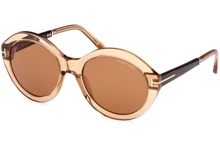 Sluneční brýle Tom Ford Seraphina FT1088 45E Okrouhlé Hnědé