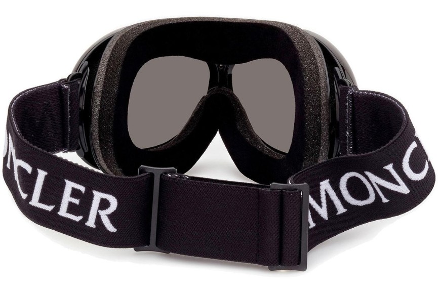 Lyžařské brýle Moncler ML0130 01A Okrouhlé Černé