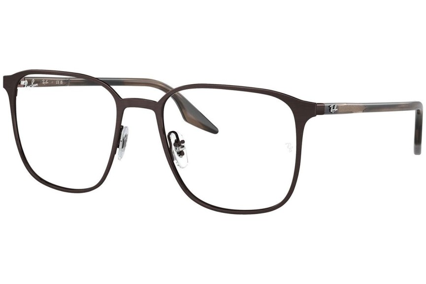 Brýle Ray-Ban RX6512 2593 Squared Hnědé