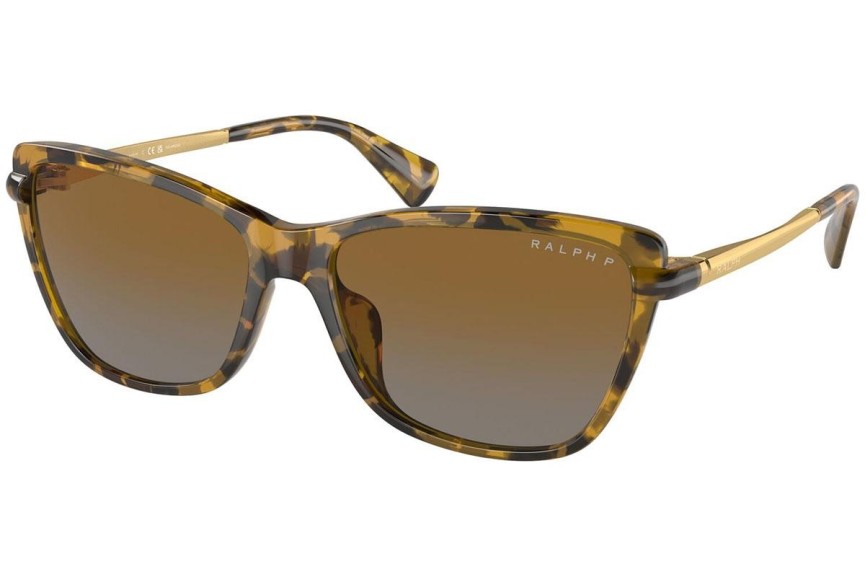 Sluneční brýle Ralph Lauren RA5308U 5836T5 Polarized Cat Eye Havana