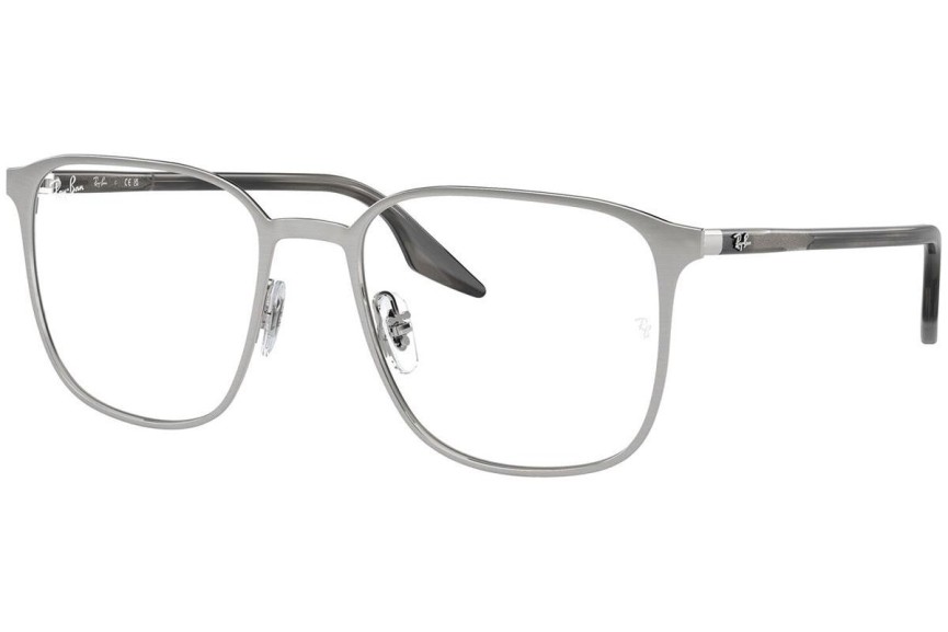 Brýle Ray-Ban RX6512 2595 Squared Stříbrné