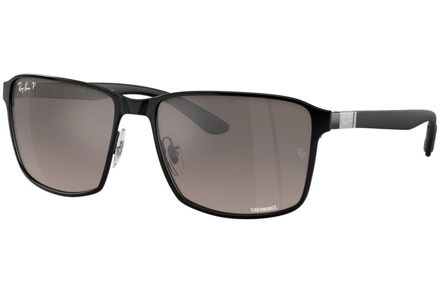 Sluneční brýle Ray-Ban Chromance Collection RB3721CH 186/5J Polarized Squared Černé