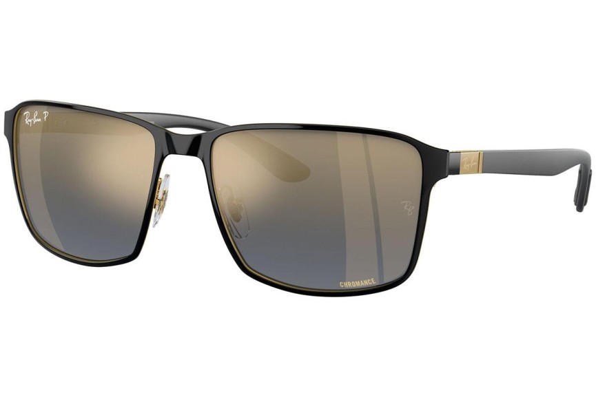 Sluneční brýle Ray-Ban Chromance Collection RB3721CH 187/J0 Polarized Squared Černé