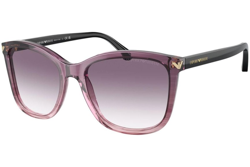 Sluneční brýle Emporio Armani EA4060 59668H Squared Fialové