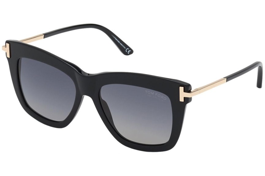 Sluneční brýle Tom Ford FT0822 01D Polarized Squared Černé