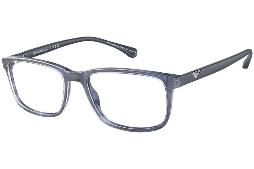 Brýle Emporio Armani EA3098 6054 Squared Modré