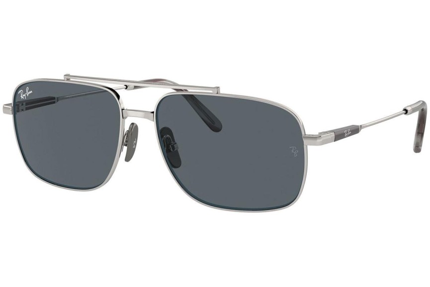 Sluneční brýle Ray-Ban Michael Titanium RB8096 9209R5 Obdélníkové Stříbrné