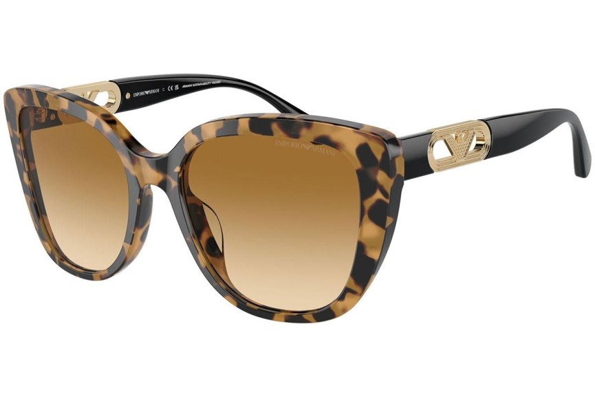 Sluneční brýle Emporio Armani EA4214U 60593B Cat Eye Havana