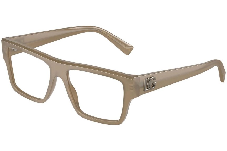 Brýle Dolce & Gabbana DG3382 3089 Squared Hnědé