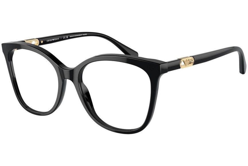 Brýle Emporio Armani EA3231 5017 Squared Černé