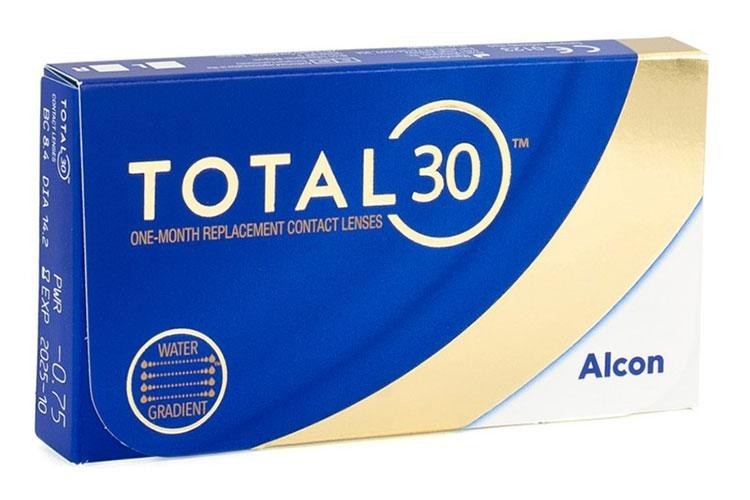 Kontaktní čočky Měsíční TOTAL30 (3 čočky)