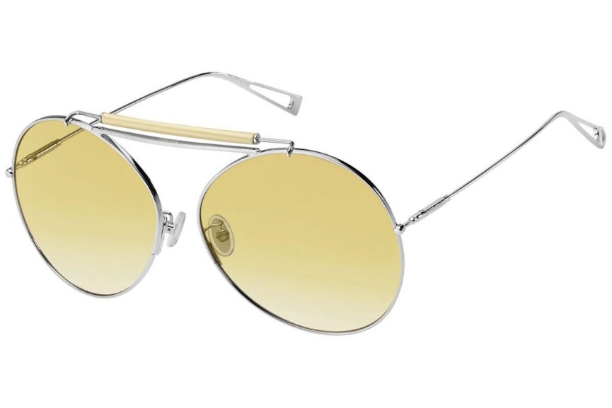 Sluneční brýle Max Mara MMEVE KU2/06 Polarized Pilot Stříbrné