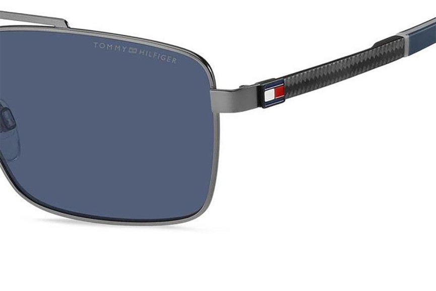 Sluneční brýle Tommy Hilfiger TH2078/S R80/KU Obdélníkové Šedé