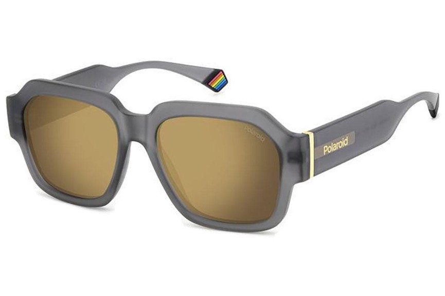 Sluneční brýle Polaroid PLD6212/S/X RIW/LM Polarized Obdélníkové Šedé