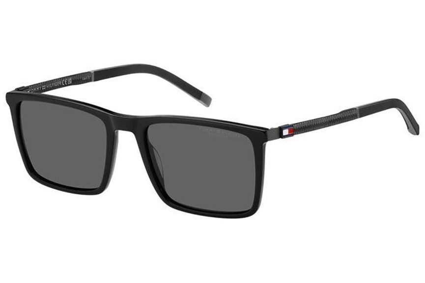 Sluneční brýle Tommy Hilfiger TH2077/S 807/M9 Polarized Obdélníkové Černé