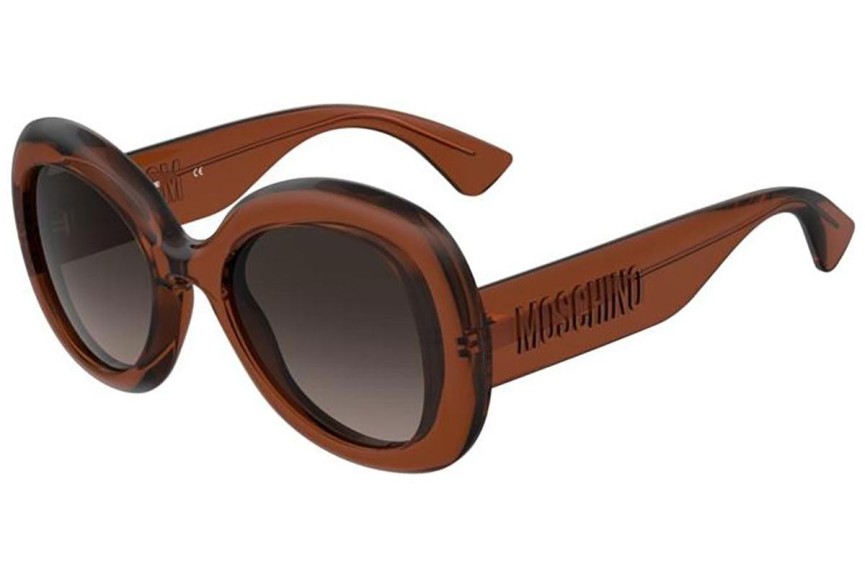 Sluneční brýle Moschino MOS162/S 09Q/HA Obdélníkové Hnědé