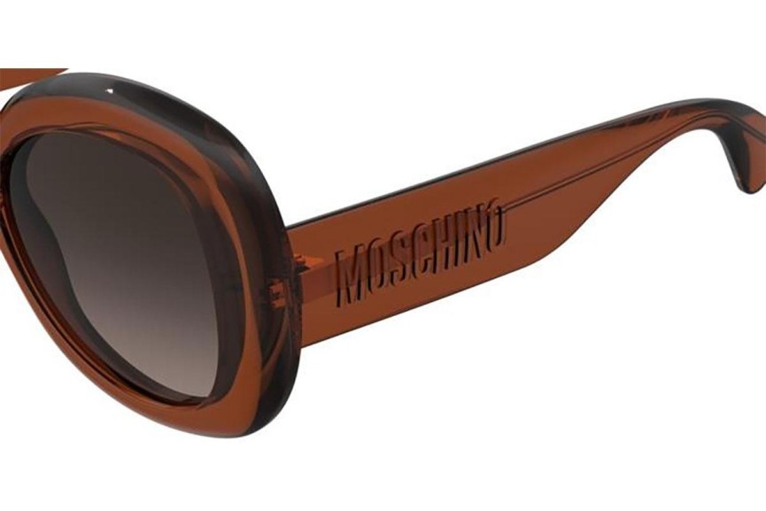 Sluneční brýle Moschino MOS162/S 09Q/HA Obdélníkové Hnědé