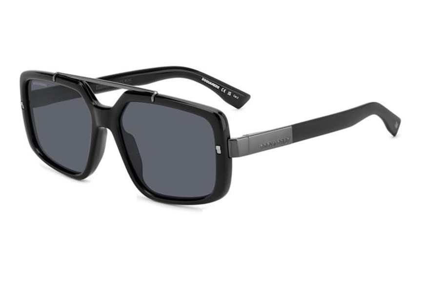 Sluneční brýle Dsquared2 D20120/S 807/IR Obdélníkové Černé