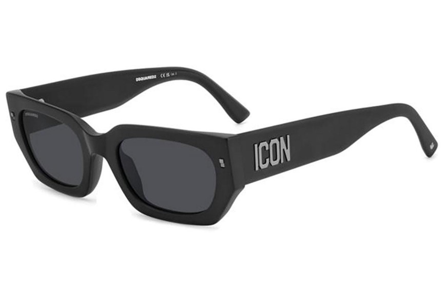 Sluneční brýle Dsquared2 ICON0017/S 003/IR Obdélníkové Černé