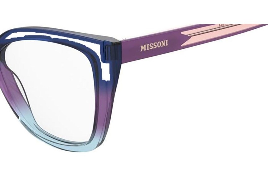 Brýle Missoni MIS0184 A28 Obdélníkové Modré