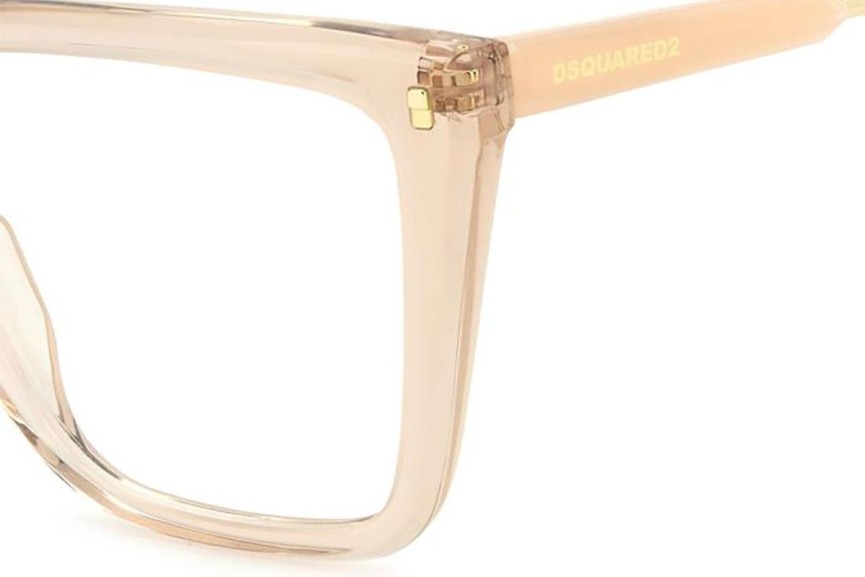 Brýle Dsquared2 D20136 35J Obdélníkové Béžové