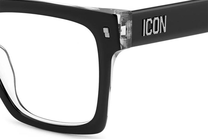 Brýle Dsquared2 ICON0019 7C5 Obdélníkové Černé