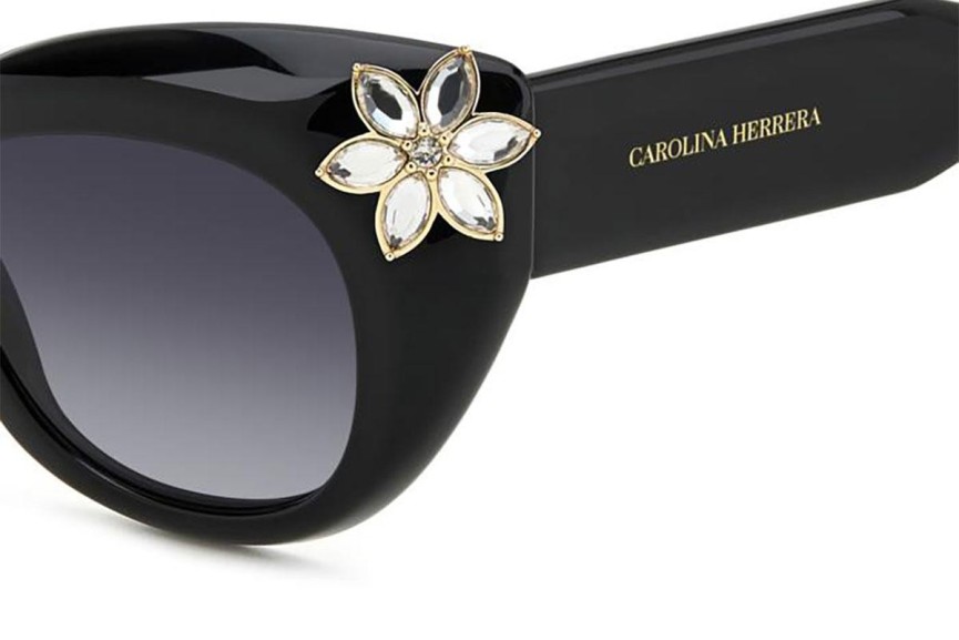 Sluneční brýle Carolina Herrera HER0215/S 807/9O Cat Eye Černé