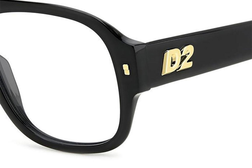 Brýle Dsquared2 D20125 807 Flat Top Černé