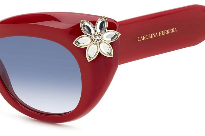 Sluneční brýle Carolina Herrera HER0215/S C9A/08 Cat Eye Červené